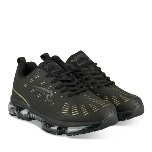 Baskets NOIR Garçon Motif Uni Lacets