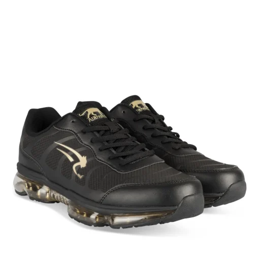 Baskets NOIR Garçon Motif Uni Lacets