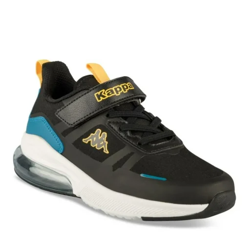 Baskets NOIR Garçon Motif Uni Lacets