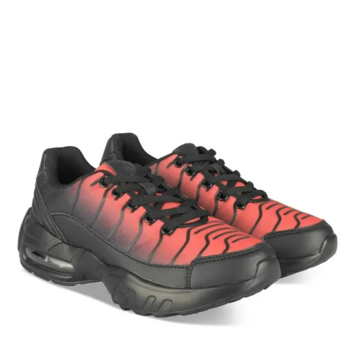 Baskets NOIR Garçon Motif Multicolore Lacets