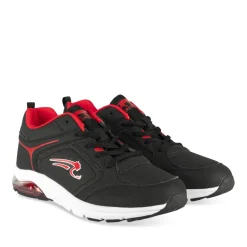 Baskets NOIR Garçon Motif Uni A Enfiler