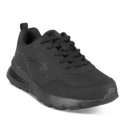 Baskets NOIR Garçon Motif Uni A Enfiler