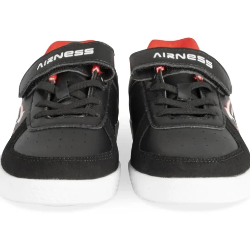 Baskets NOIR Garçon Motif Uni Scratch + Elastique