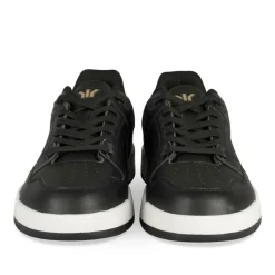 Baskets NOIR Garçon Motif Uni Lacets