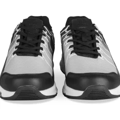Baskets NOIR Garçon Motif Uni Lacets