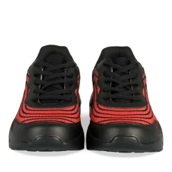 Baskets NOIR Garçon Motif Uni Lacets