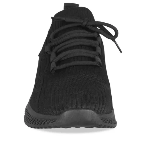 Baskets NOIR Garçon Motif Uni Lacets