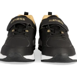 Baskets NOIR Garçon Motif Uni Scratch + Elastique