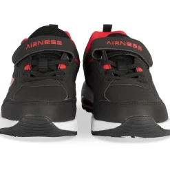 Baskets NOIR Garçon Motif Uni Scratch + Elastique