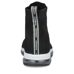 Baskets NOIR Garçon Motif Uni A Enfiler
