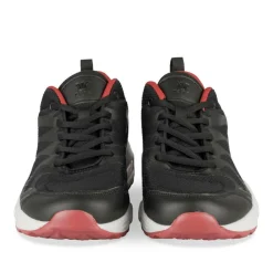 Baskets NOIR Garçon Motif Uni Lacets