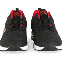 Baskets NOIR Garçon Motif Uni A Enfiler