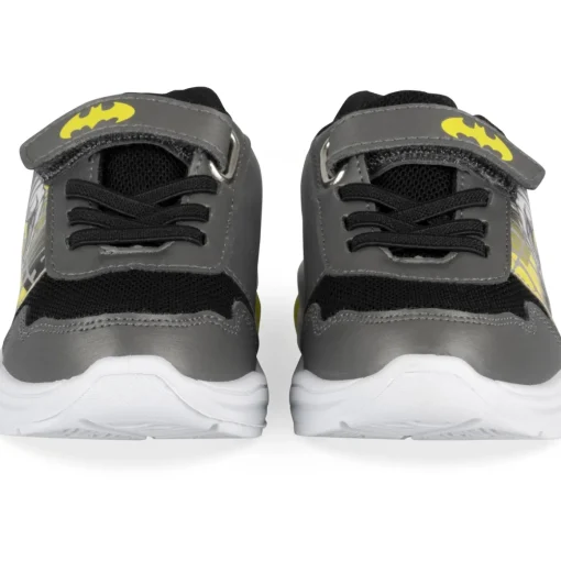 Baskets NOIR Garçon Motif Uni Scratch + Elastique