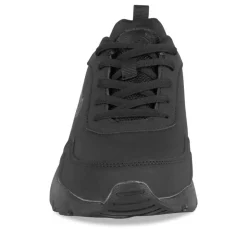Baskets NOIR Garçon Motif Uni A Enfiler