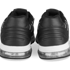 Baskets NOIR Garçon Motif Uni Lacets