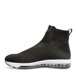 Baskets NOIR Garçon Motif Uni A Enfiler