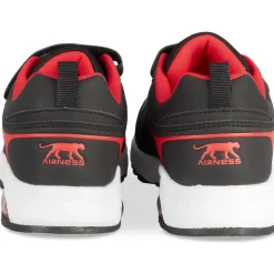 Baskets NOIR Garçon Motif Uni Scratch + Elastique