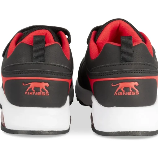 Baskets NOIR Garçon Motif Uni Scratch + Elastique