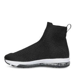 Baskets NOIR Garçon Motif Uni A Enfiler