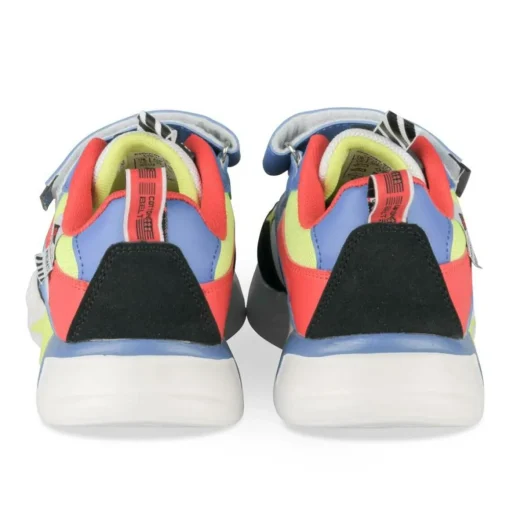 Baskets NOIR Garçon Motif Multicolore Scratch