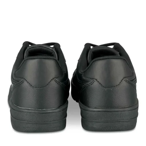 Baskets NOIR Garçon Motif Uni Lacets