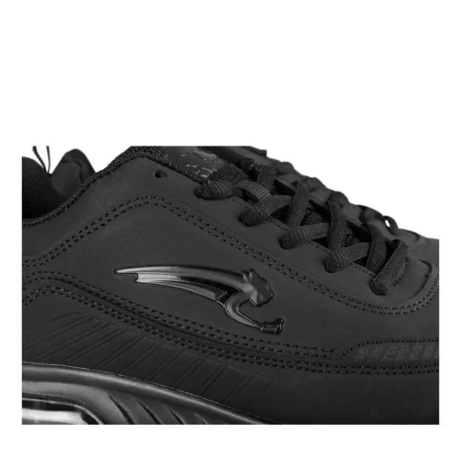 Baskets NOIR Garçon Motif Uni Lacets