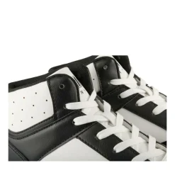 Baskets NOIR Garçon Motif Uni Lacets