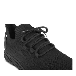 Baskets NOIR Garçon Motif Uni Lacets
