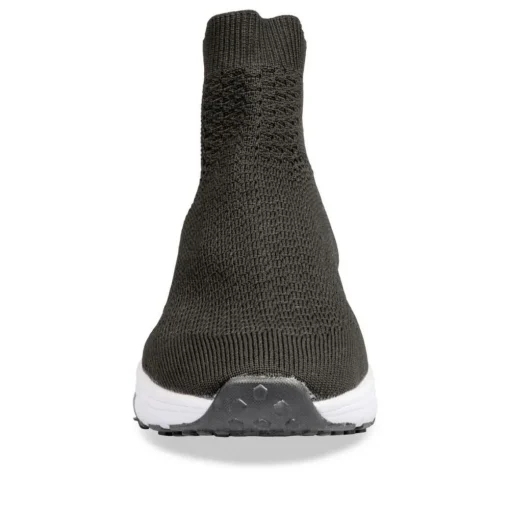 Baskets NOIR Garçon Motif Uni A Enfiler