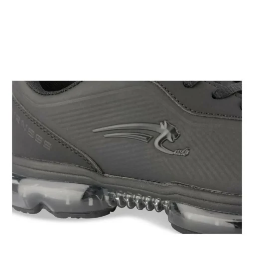 Baskets NOIR Garçon Motif Uni Lacets