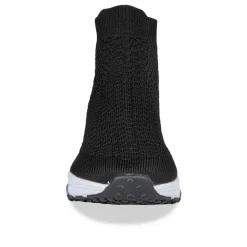 Baskets NOIR Garçon Motif Uni A Enfiler
