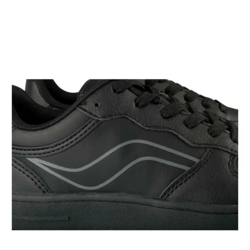 Baskets NOIR Garçon Motif Uni Lacets