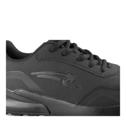 Baskets NOIR Garçon Motif Uni A Enfiler