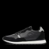 Baskets NOIR Homme CUIR Motif Uni Lacets