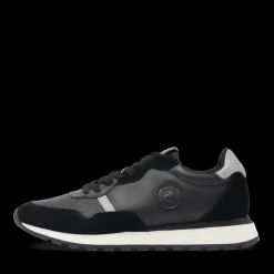 Baskets NOIR Homme CUIR Motif Uni Lacets