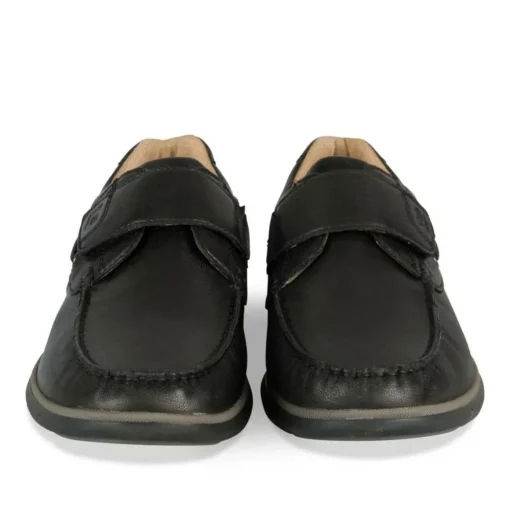 Baskets NOIR Homme CUIR Motif Uni Scratch