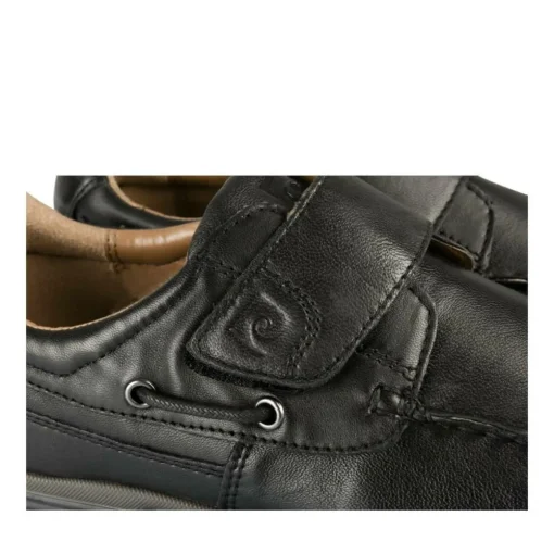 Baskets NOIR Homme CUIR Motif Uni Scratch
