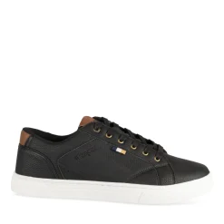 Baskets NOIR Homme Motif Multicolore Lacets
