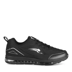 Baskets NOIR Homme Motif Uni Lacets