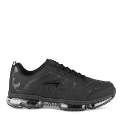 Baskets NOIR Homme Motif Uni Lacets
