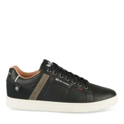 Baskets NOIR Homme Motif Uni Lacets