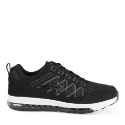 Baskets NOIR Homme Motif Uni Lacets