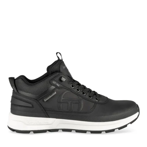 Baskets NOIR Homme Motif Uni Lacets