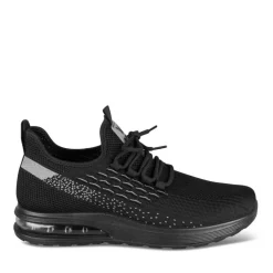 Baskets NOIR Homme Motif Uni Lacets