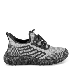 Baskets NOIR Homme Motif Uni Lacets