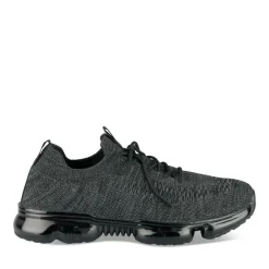 Baskets NOIR Homme Motif Uni Lacets