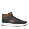 Baskets NOIR Homme Motif Uni Lacets