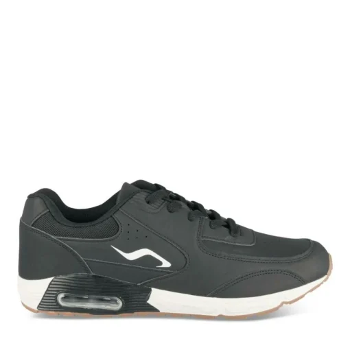 Baskets NOIR Homme Motif Multicolore Lacets