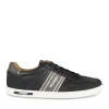 Baskets NOIR Homme Motif Uni Lacets