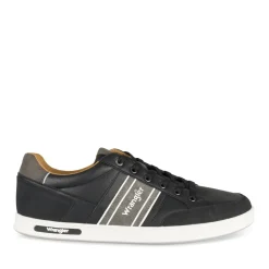 Baskets NOIR Homme Motif Uni Lacets